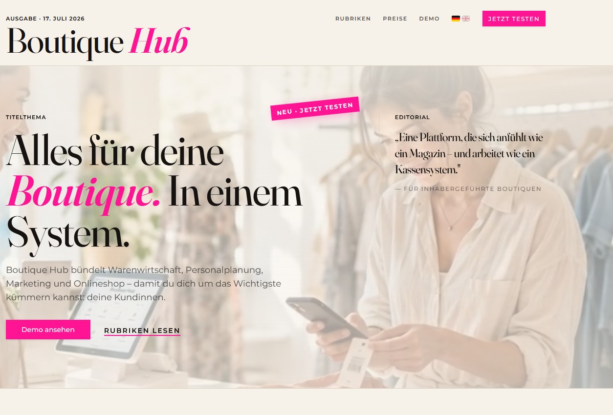 Boutique Hub Platform